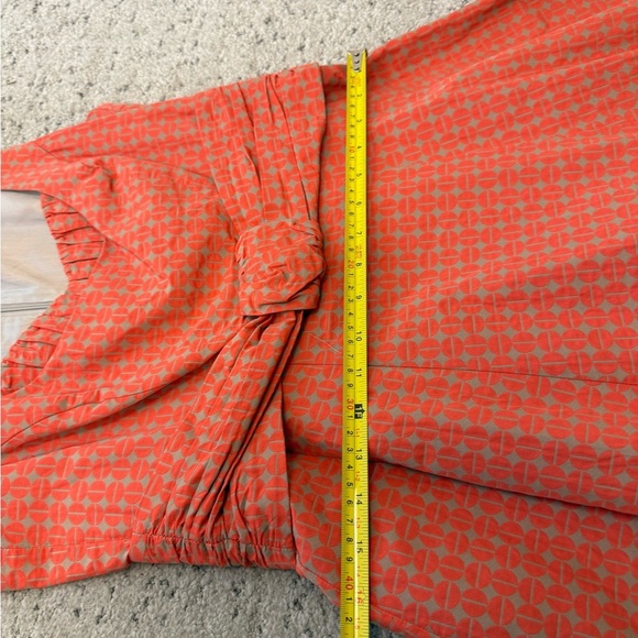 Laurel by Escada 8 EUC Orange A-Line Sweetheart Neck Mini Dress - Picture 11 of 16